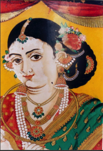 Water colour on paper - Before conservation Water stains